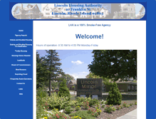 Tablet Screenshot of lincolnhousing.org